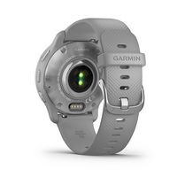 Garmin - Venu 2 Plus GPS Smartwatch 43 mm Fiber-reinforced polymer - Silver - Back View