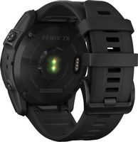 Garmin - fēnix 7X  Sapphire Solar GPS Smartwatch 51 mm Fiber-reinforced polymer - Black DLC Titanium - Back View