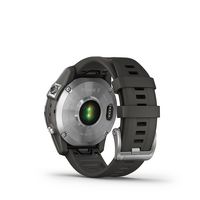 Garmin - fēnix 7 GPS Smartwatch 47 mm Fiber-reinforced polymer - Silver - Back View