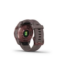 Garmin - fēnix 7S Sapphire Solar GPS Smartwatch 42 mm Fiber-reinforced polymer - Dark Bronze Tita... - Back View