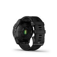 Garmin - fēnix 7 Sapphire Solar GPS Smartwatch 47 mm Fiber-reinforced polymer - Black DLC Titanium - Back View