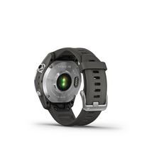 Garmin - fēnix 7S GPS Smartwatch 42 mm Fiber-reinforced polymer - Silver - Back View
