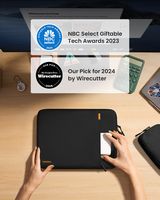 tomtoc - Defender-A13 360° Protective Recycled Laptop Sleeve Set for 14 inch MacBook Pro M4/M3/M2... - Back View