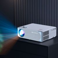 Vankyo - Performance V630W Native 1080P Projector, Full HD 5G Wifi Projector - White - Back View