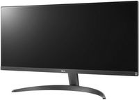 LG - 29” IPS LED UltraWide FHD 100Hz AMD FreeSync Monitor with HDR (HDMI, DisplayPort) - Black - Back View