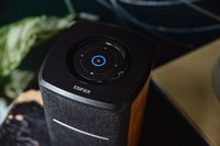 Edifier - MS50A Classic Portable Wi-Fi Speaker - Wood - Back View