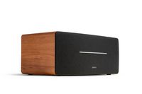 Edifier - D12 Integrated Desktop Stereo Speaker - Wood - Back View