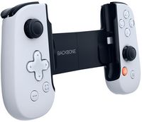 Backbone - One - PlayStation Edition (Lightning) - Mobile Gaming Controller for iPhone - White - Back View