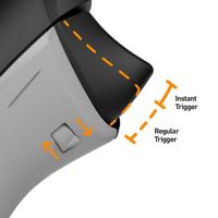 SCUF - Pro Grip Kit for Xbox Wireless Controllers with Share Button - Light Gray - Back View