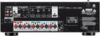 Denon - AVR-S570BT (70W X 5) 5.2-Ch. Bluetooth Capable 8K Ultra HD HDR Compatible AV Home Theater... - Back View