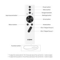 XGIMI - Halo+ 1080p HDR Smart Portable Projector with Harman Kardon Speaker, 2.5H Built-in Batter... - Back View