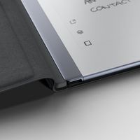 reMarkable 2 - 10.3” Paper Tablet with Marker Plus and Polymer Weave Book Folio - Gray - Back View