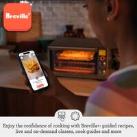 Breville - the Smart Oven Air Fryer Compact - Brushed Stainless Steel - Back View