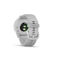 Garmin - vívomove Trend Hybrid Smartwatch 40 mm Fiber-Reinforced Polymer - Silver Stainless Steel - Back View