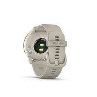 Garmin - vívomove Trend Hybrid Smartwatch 40 mm Fiber-Reinforced Polymer - Cream Gold Stainless S... - Back View