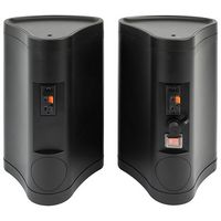 iLive - Patio+ Bluetooth Indoor/Outdoor Water-Resistant Speakers (Pair) - Black - Back View