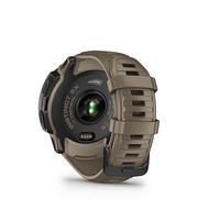 Garmin - Instinct 2X Solar Tactical Edition Smartwatch 50 mm Fiber-reinforced Polymer - Tan - Back View
