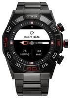 Citizen - CZ Smart 44mm Unisex IP Stainless Steel Hybrid Sport Smartwatch with IP Stainless Steel... - Back View