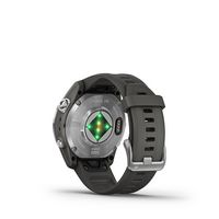 Garmin - fenix 7S Pro Solar GPS Smartwatch 42 mm Fiber-reinforced polymer - Silver - Back View