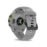 Garmin - Approach S70 GPS Smartwatch 42mm Ceramic - Black Ceramic Bezel with Powder Gray Silicone... - Back View