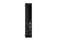 Lenovo - ThinkCentre M75q Gen 2 Desktop - AMD Ryzen 5 PRO 5650GE - 8GB Memory - 256GB SSD - Black - Back View