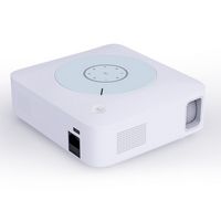 Vankyo - Leisure E30TBS Native 1080P 4K Supported Wireless Projector, screen included - White/White - Back View