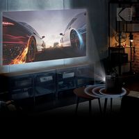 Kodak - FLIK HD9 Smart Projector, 1080p Portable Movie Projector with Android TV, Wi-Fi, Bluetoot... - Back View