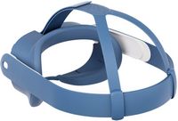 Meta - Quest 3 Facial Interface & Head Strap - Elemental Blue - Back View