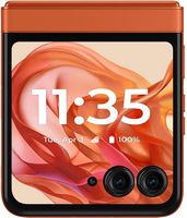 Motorola - razr 2024 256GB (Unlocked) - Spritz Orange - Back View