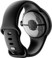 Google - Pixel Watch 2 Matte Black Smartwatch with Obsidian Active Band Wi-Fi - Matte Black - Back View
