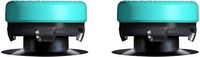 KontrolFreek - Action Lotus Thumbsticks, Xbox - Teal/Clear - Back View