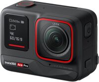 Insta360 - Ace Pro AI-Powered Waterproof Action Camera - Black - Back View