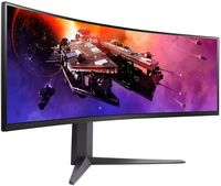 LG - UltraGear 45” Curved QHD 200Hz 1-ms FreeSync Premium Gaming Monitor with HDR (Display Port, ... - Back View