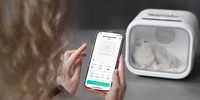 Petkit - AIRSALON MAX PRO Automatic Pet Hair Drying Box for Cats and Dogs with Smart Temp Control... - Back View