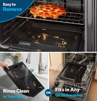GE - 30 in. Wide 5 Burners 5.3 Cu. Ft. Freestanding Gas Convection Range with Steam Cleaning and ... - Back View