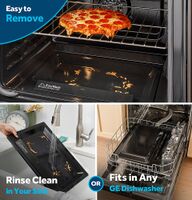 GE - 30 in. Wide 5 Burners 5.3 Cu. Ft. Freestanding Gas Convection Range with Steam Cleaning and ... - Back View