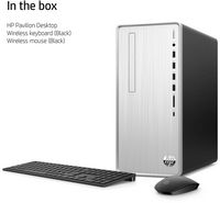 HP - Pavilion Desktop - AMD Ryzen 7 - 32GB Memory - NVIDIA GeForce RTX 3050 - 1TB SSD - Natural S... - Back View