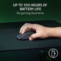 Razer - DeathAdder V3 HyperSpeed Lightweight Optical Gaming Mouse with 100 Hour Battery - Wireles... - Back View
