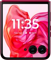 Motorola - razr+ 2024 256GB (Unlocked) - Hot Pink - Back View