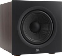 JBL - Stage 200P 10-Inch Powered Subwoofer - Espresso - Back View