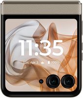 Motorola - razr 2024 256GB (Unlocked) - Beach Sand - Back View