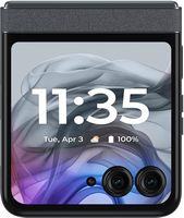 Motorola - razr 2024 256GB (Unlocked) - Koala Gray - Back View