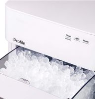 GE Profile - Opal 2.0 Ultra Nugget Ice Maker with Scale Inhibiting Filter - Stone White - Back View