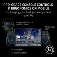 Razer - Kishi Ultra USB C Gaming Controller for Android, iPhone, and iPad Mini - Black - Back View