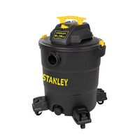 Stanley - 14 Gallon 6HP Pro Poly Series Wet/Dry Vacuum - black - Back View