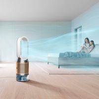 Dyson - Purifier Humidify+Cool PH2 De-NOx​ - White/Gold - Back View