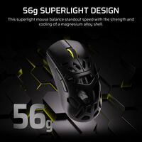 CORSAIR - SABRE v2 PRO Wireless FPS MG Gaming Mouse - Wireless - Black - Back View
