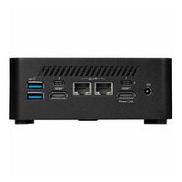 MSI - Cubi NUC Barebone System - Intel Core Ultra 7 150U - No Memory - No Storage - No Operating ... - Back View