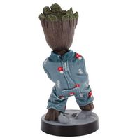 Cable Guys by Exquisite Gaming - Guardians of The Galaxy: Toddler Groot In Pj's Game Controller &... - Back View