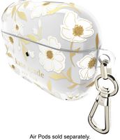 kate spade new york - Protective Case for Apple Airpods Pro 1st and 2nd Generation - Sunshine Floral - Back View